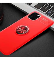 Uyumlu Model Apple iPhone 11 Pro Kılıf Yüzüklü Magnetli Ravel Case (Kırmızı)