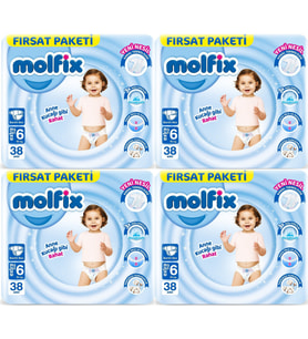 Molfix Bebek Bezi Beden:6 (15+KG) Extra Large 152 Adet Avantaj Fırsat Pk