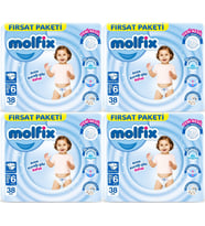 Molfix Bebek Bezi Beden:6 (15+KG) Extra Large 152 Adet Avantaj Fırsat Pk