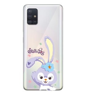 Samsung Galaxy A51 Uyumlu Sevimli Tavşan Tasarımlı Şeffaf Telefon Kılıfı