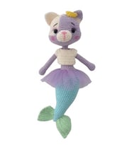 Deniz Kedisi Uyku Arkadaşı Amigurumi Organik Oyuncak