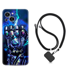 Reeder S23 Max Pro Kılıf Silikon Boyun Askılı İpli Desenli Silikon Thunder Play 1760