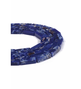 Varisit Taşı Dikdörtgen Kesim Parlak Lacivert 4x13mm Doğal Taş Dizi
