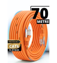 M107XT CAT6 Ethernet Kablosu 70 Metre 0.57mm UTP Outdoor Çift Kat Korumalı Ağır Şartlara Uygun LAN Kablosu