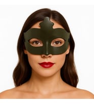 Mey İthalat® Haki Yeşil Renk Masquerade Kostüm Partisi Venedik Balo Maskesi