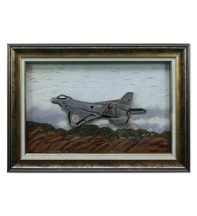 e38 EL İŞÇİLİĞİ DANTEL ANGLEZ TABLO KAAN 70x50 cm - 5995 (Karışık)