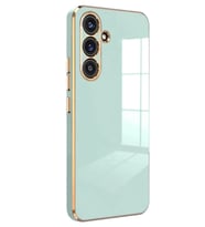 Newface Samsung Galaxy S25 Kılıf Volet Silikon - Açık Yeşil