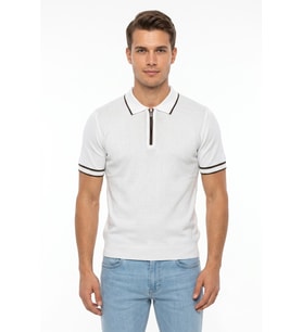 Erkek Polo Yaka Kısa Kollu Triko Tişört Regular Kalıp BGL-ST05557
