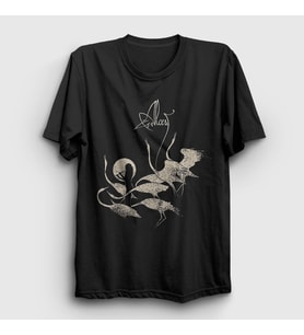 Presmono Unisex Siyah Egrets Metal Alcest T-Shirt 521363tt