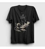 Presmono Unisex Siyah Egrets Metal Alcest T-Shirt 521363tt