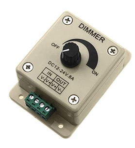 DC Dimmer 12V-24V LED Ayarlayıcı 5050 3528 LED Şerit için Manuel LED Dimmer 12-24V 8A Dc Dimmer