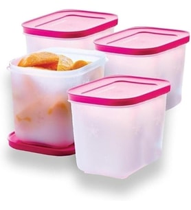 Tupperware Alaska Serisi (4 X 1.1L Dik) Buzdolabı Saklama Kabı