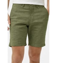 Lacoste Men's Slim Fit Bermuda Shorts Erkek Dar Kesim Keten Bermuda Şort Yeşil