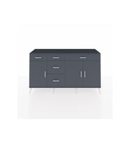 Kronos Konsol 2 Raflı 5 Çekmeceli 3 Kapaklı 176x59x99 Antrasit-Antrasit