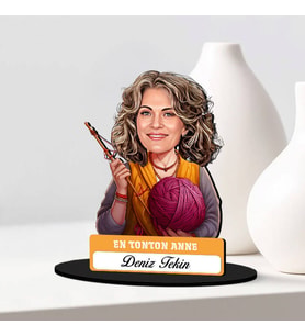 Anneler Günü Hediyesi En Tonton Anne Karikatürlü Biblo