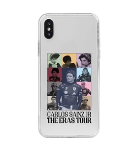 Iphone XSMAX Uyumlu Carlos Sainz Tasarımlı Şeffaf Telefon Kılıfı