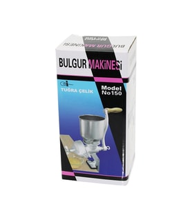 Tuğra Çelik Bulgur Tahıl Öğütme Makinesi Kollu Öğütücü Mengeneli