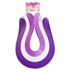 Hayal 5mm 300 Quilling Kağıdı - Mor, Beyaz ve Lila 300'lü