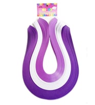 Hayal 5mm 300 Quilling Kağıdı - Mor, Beyaz ve Lila 300'lü