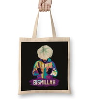 Bismillah Khabib Pop Art Khabib Nurmagomedov Bez Çanta Uzun Saplı