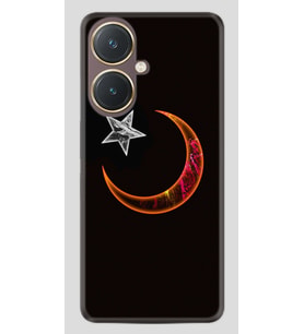 Vivo Y27 Kılıf Desenli Silikon Platinium Series Ay Yıldız 1884