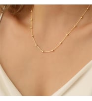 925 Ayar Gümüş Kalem İşlemeli Top Zincir (Gold)