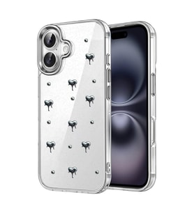 İphone 16 Fiyonk Desenli Kapak - Desen 1