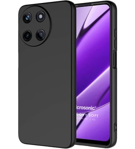 Realme 11 4G için Kılıf Groovy Soft Siyah [Realme 11 4G ile Uyumlu Kılıf - Siyah]