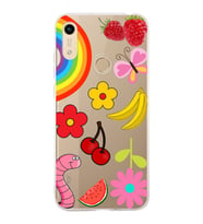 PrintiFy Huawei Honor 8A ile Uyumlu 1mm Slim Fit Water Color 5 Baskılı Şeffaf  Kılıf