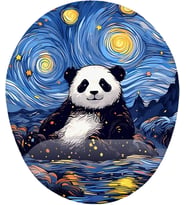Van Gogh Panda Bilek Destekli Mouse Pad