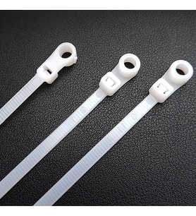 Ayt Powermaster Pm-26331 Delikli Beyaz Kablo Bağı 3.6x200 mm 100 Lü Paket Kablo Klips Klemens Cırt