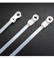 Ayt Powermaster Pm-26331 Delikli Beyaz Kablo Bağı 3.6x200 mm 100 Lü Paket Kablo Klips Klemens Cırt