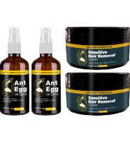 Ant Egg Oil & Cream 2 Şer Adet: AĞDA50 ml Karınca Yumurtası Yağı ve 50 ml Tüydökücü Set