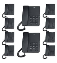 Karel TM140 Analog Masaüstü Kablolu Telefon 10'lu Fırsat Paketi Siyah