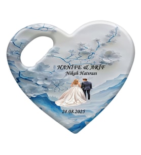 Düğün Nikah Nişan Kına Organizasyonları için Kişiye Özel Kalp Magnet Açacak