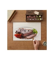 Biftek- Pişmiş Et Tasarımı 240 parça Ahşap Puzzle Ahşap Kutuda MP00409