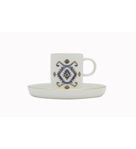 Porland Arabesque Desen5 Tabaklı Kahve Fincanı 80cc