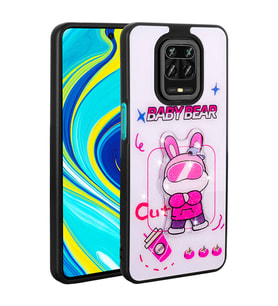 Xiaomi Redmi Note 9S Uyumlu Kılıf Parlayan Kabartmalı İkonik Figürlü Zore Amas Silikon Kapak