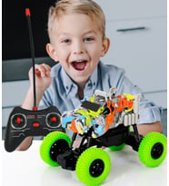 Pababo RC Animals Climbing Car 1/20 Ölçek 2 WD Dört Tekerlek Çekişli Süspansiyon Sistemi (Yeşil)