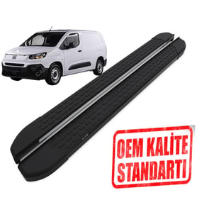 DOBLO ''UZUN ŞASE'' 2024 2025 2026 ARACA ÖZEL NEVADA SİYAH YAN BASAMAK