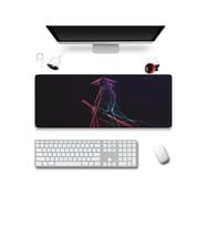 SonicTouch Klavye Mousepad 32x70cm Dikişsiz Pürüzsüz Sıvı Geçirmez Kaymaz Taban Işık Muhafızı