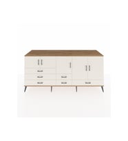 Kronos Konsol 6 Raflı 6 Çekmeceli 5 Kapaklı 220x59x99 Çam-Aytaşı/Aytaşı