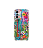 PrintiFy Samsung Galaxy A04s ile Uyumlu Düşlerin Dansı Serisi Folklorik Bahçe Tasarımlı Uv Baskılı Köşe Korumalı Antişok Kılıf