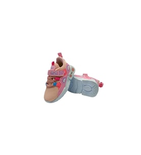RLX Özel Taban Çırtlı & bağcıklı Ortapedik  & Anatomik Sağlam Kaymaz Yüksek Tabanlı Nefes Alan Kız Çocuk Spor Ayakkabısı (Pembe)