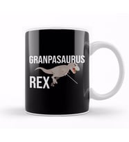 Funny Grandpasaurus Rex T Rex Grandpa Dinosaur Kupa Bardak Porselen
