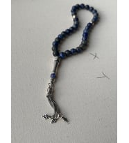 925 ayar gümüş lapis lazuli tesbih