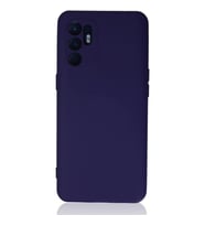 Oppo Reno 6 Kılıf Nano içi Kadife Silikon - Mor