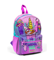 Minik Yuva Sırt Çantası Pembe Mor Milkshake Dondurma Desenli İki Bölmeli 23549