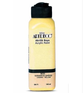 Artdeco Akrilik Boya 140 ml Kanarya Sarısı