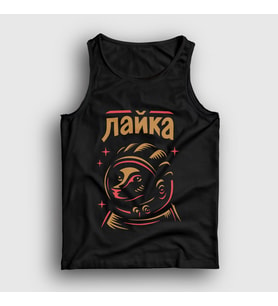 Presmono Unisex Siyah Layka CCCP Sovyetler Birliği Atlet 266808tt